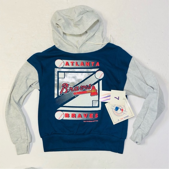 VTG 1993 Atlanta Braves Kids Sweatshirt Pants Set Sz 7 USA NWT Team Glasgow MLB - Picture 8 of 11